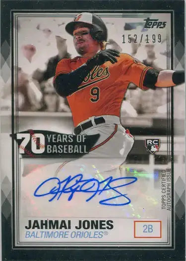 Topps Series Two Baseball 2021 70 Years Autograph Card 70YA-JJ Jahmai Jones - Baseball Card Single