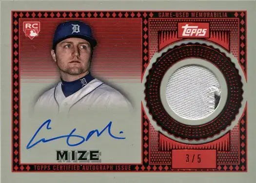 Topps Series Two Baseball 2021 Reverence Auto Patch Card RAP-CM Casey Mize 3/5 - Baseball Card Single