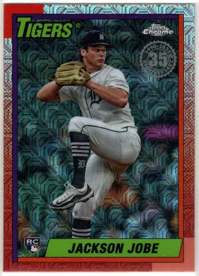 Jackson Jobe baseball card from Topps Series Two 2025 Chrome Silver Card T90C-116