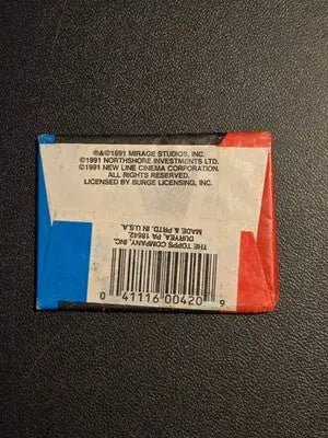 Topps Teenage Mutant Ninja Turtles II Sealed Movie Card Packs Lot of 4 1991 - Non-Sports Card Box