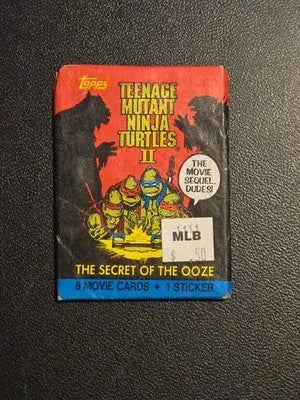 Topps Teenage Mutant Ninja Turtles II Sealed Movie Card Packs Lot of 4 1991 - Non-Sports Card Box