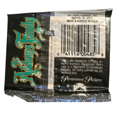 Topps The Addams Family Wax Pack Lot of 5 1991 Sealed Movie 8 Card Packs Sticker - Non-Sports Card Box