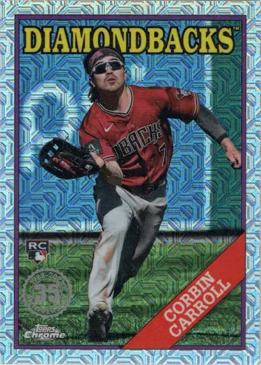 Corbin Carroll Topps Update Baseball Chrome Silver Card 2023 T88CU-21