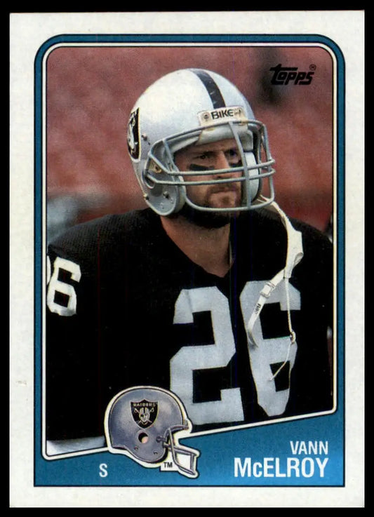 Topps Vann McElroy 337 Los Angeles Raiders LP - Football Card Single