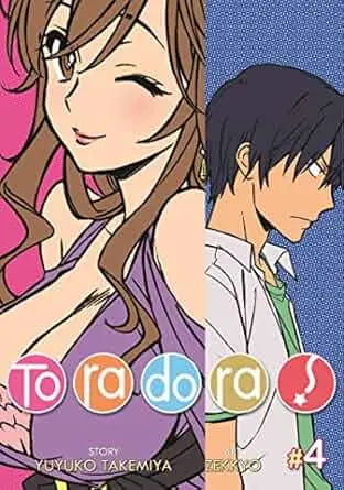 Toradora manga cover featuring Taiga Aisaka from Toradora graphic novel Volume 04