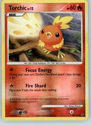 Torchic - Platinum - HP - 99/127 - Pokémon Card Single