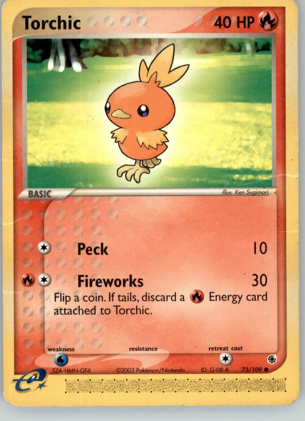 Torchic - Ruby & Sapphire - 73/109 - HP Pokemon - Pokémon Card Single