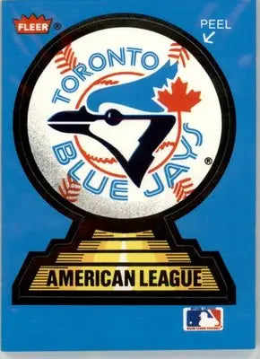 Toronto Blue Jays - 1987 Fleer - #NNO - Team Stickers Baseball - Baseball Card Single