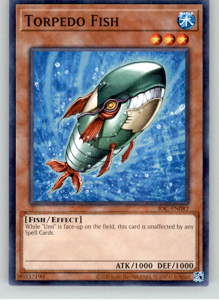 Torpedo Fish - Invasion of Chaos - IOC-EN082 - NM Yu-Gi-Oh - Yu-Gi-Oh! Card Single