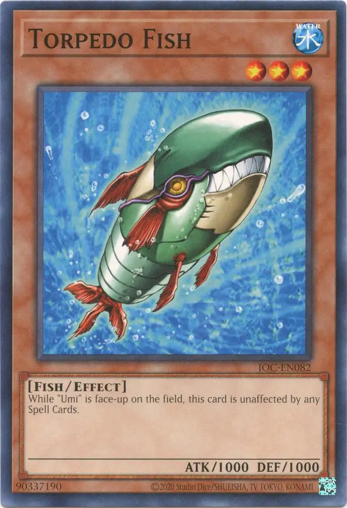 Torpedo Fish - Invasion of Chaos - IOC-EN082 - NM Yu-Gi-Oh - Yu-Gi-Oh! Card Single