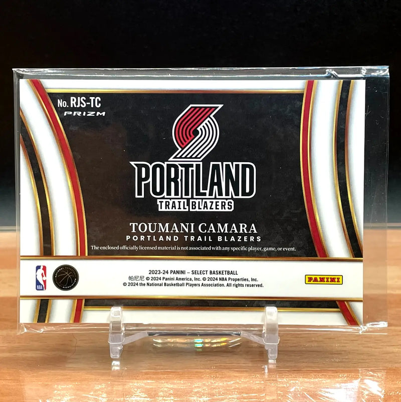 Toumani Camara 2023 Panini Select #RJS-TC Jumbo Rookie Swatches Patch (RC) CG23 - Basketball Card Single