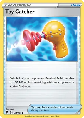 Toy Catcher - Evolving Skies - 163/203 - Reverse Holo LP Pokemon - Pokémon Card Single