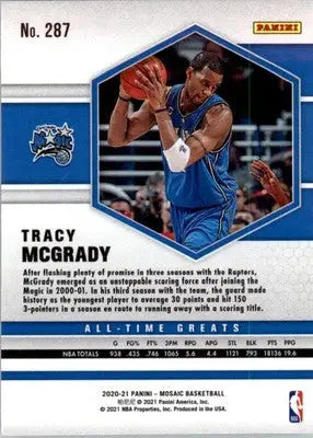 Tracy McGrady - 2020-21 Panini Mosaic - #287 - Basketball - Basketball Card Single