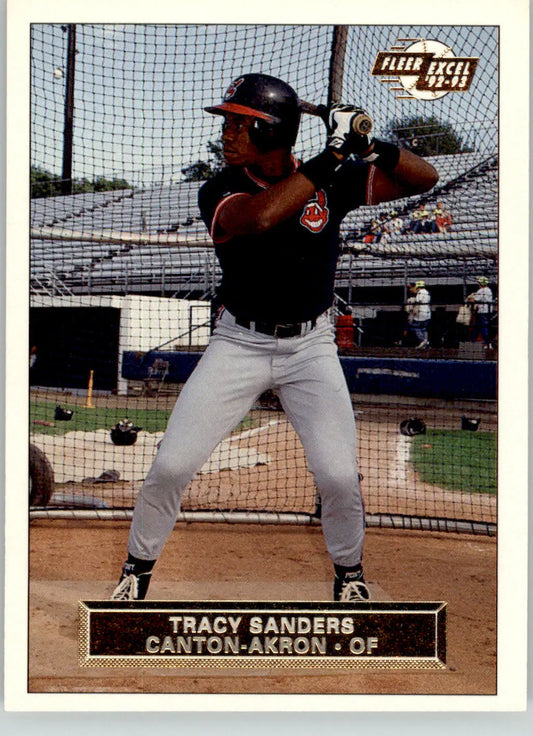 Tracy Sanders - 1992-93 Fleer Excel - #167 - Baseball - Baseball Card Single