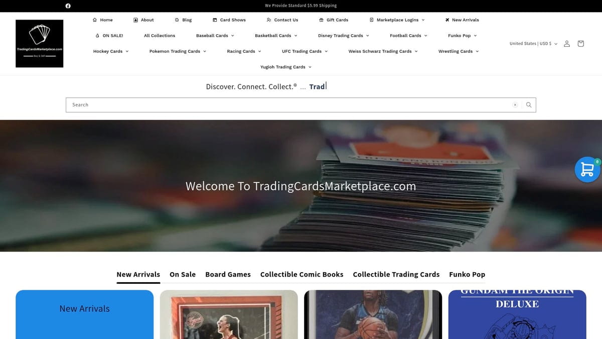 Patrick Mahomes rookie card marketplace with blue and white collectibles