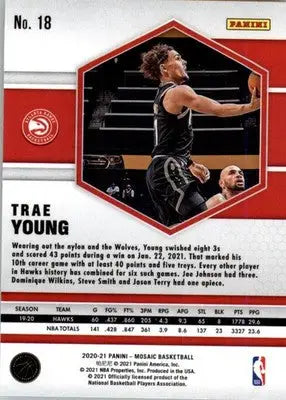 Trae Young - 2020-21 Panini Mosaic - #18 - Basketball - Basketball Card Single