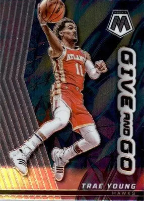 Trae Young - 2022-23 Panini Mosaic - #4 - Give and Go Mosaic Basketball - Basketball Card Single