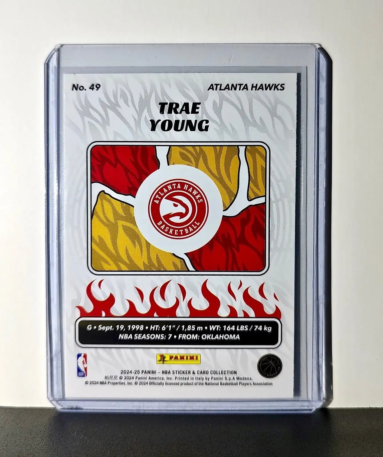 Trae Young 2024-25 Panini NBA #49 Sticker Card Atlanta Hawks