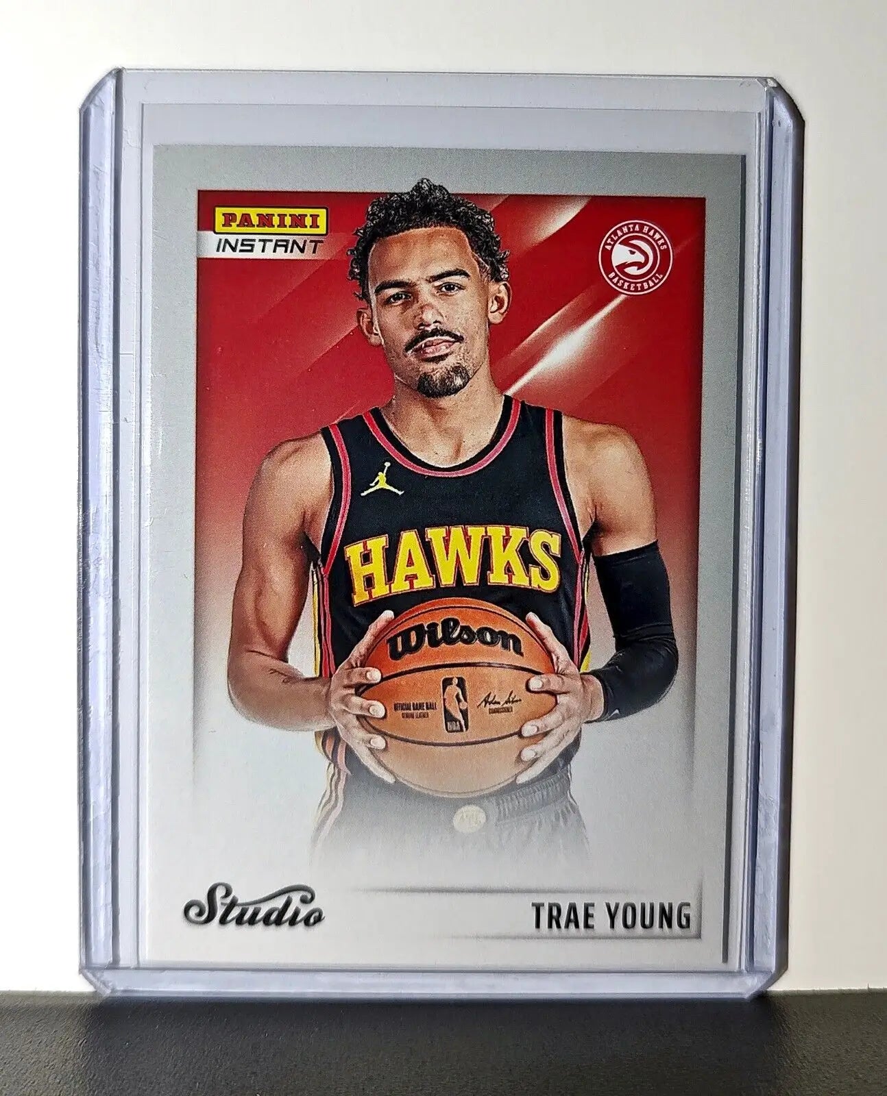 Trae Young 2024-25 Panini NBA Studio #12 Card Atlanta Hawks 1/275 - Basketball Card Single