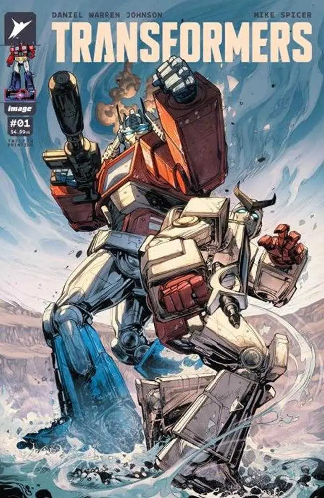 Transformers comic book cover featuring Optimus Prime and Daniel Warren Johnson, 12th printing