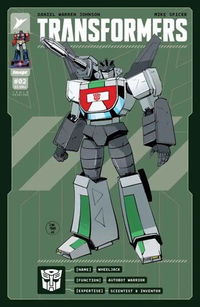 Transformers #2 10 Th Printing Cover J Dan Mora & Andres Juarez Variant - Comic Book