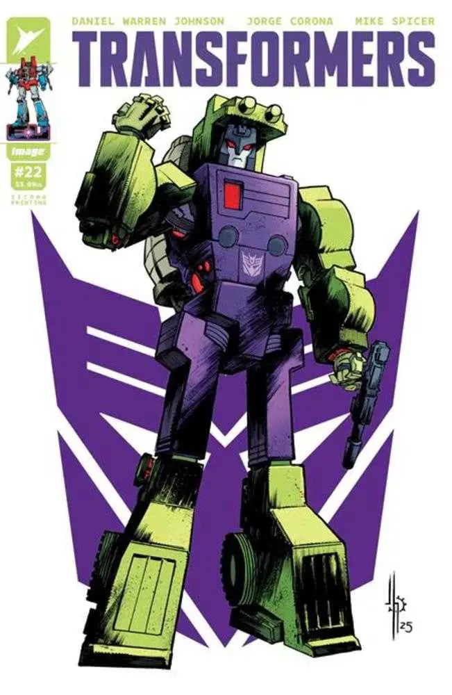 Transformers #22 2nd Printing Cover A Jason Howard Decepticon Cover - Back Issues