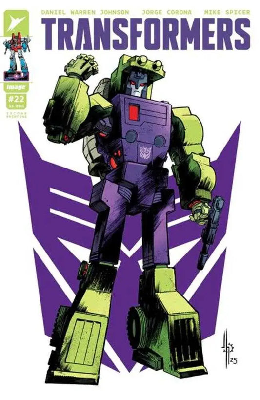 Transformers #22 2nd Printing Cover A Jason Howard Decepticon Cover - Comic Book