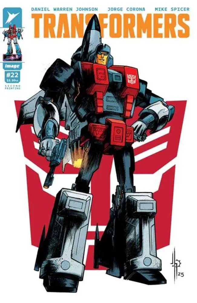 Transformers #22 2nd Printing Cover B Jason Howard Autobot Variant - Back Issues