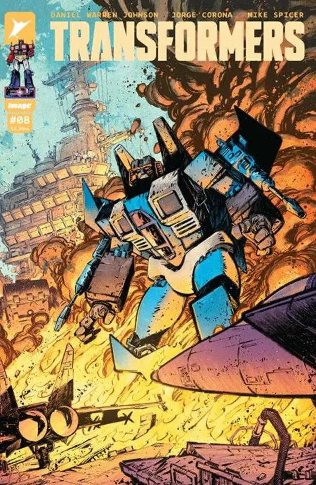 Transformers #8 Cover B Jorge Corona & Mike Spicer Variant - Comic Book