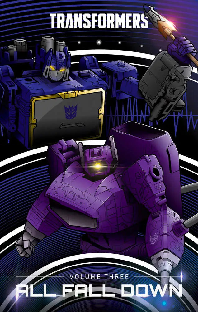 Transformers comic book cover from Transformers Hardcover Volume 03 All Fall Down for longtime fans