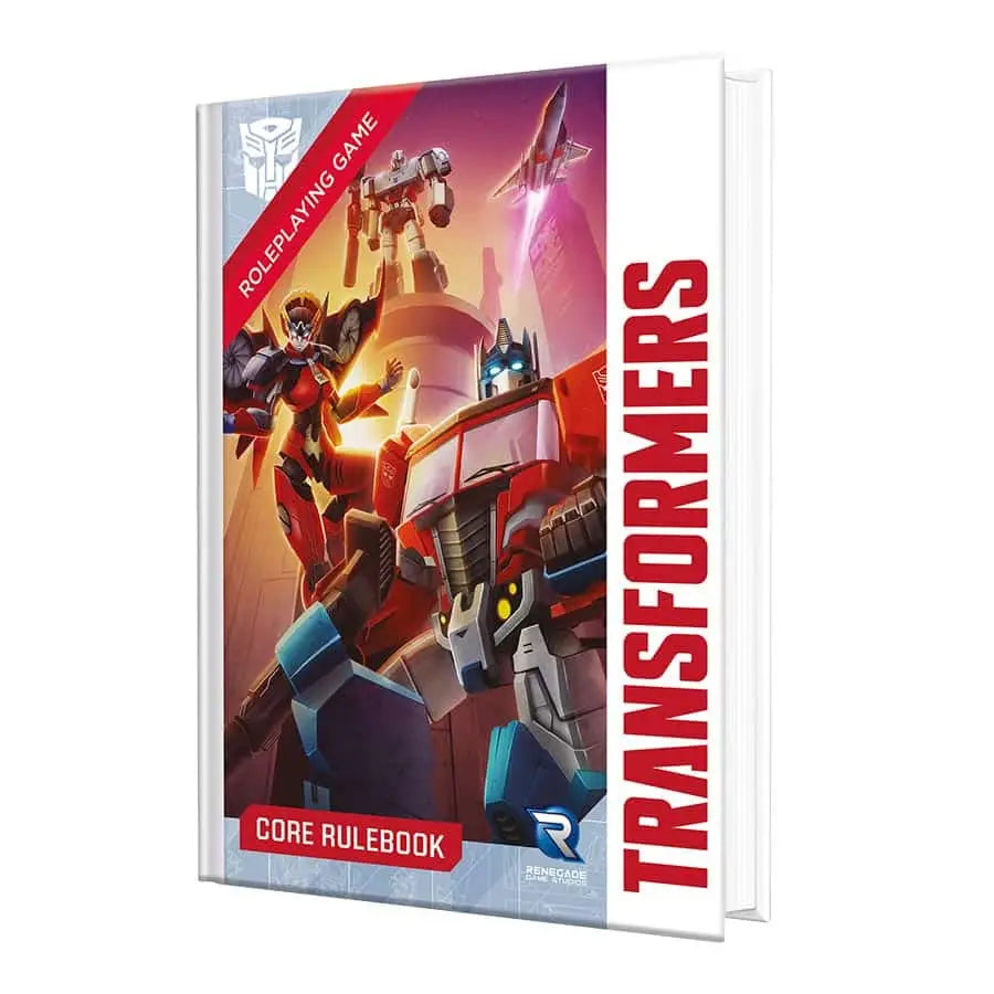 Transformers Roleplaying Game core rulebook featuring Transformers Roleplaying gameplay