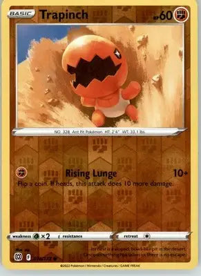 Trapinch - Brilliant Stars - 074/172 - Reverse Holo LP Pokemon - Pokémon Card Single
