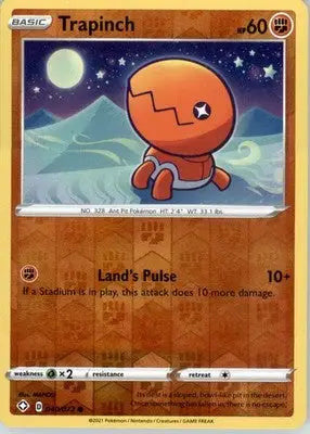 Trapinch - Shining Fates - Reverse Holo LP - #040/072 - Pokémon Card Single