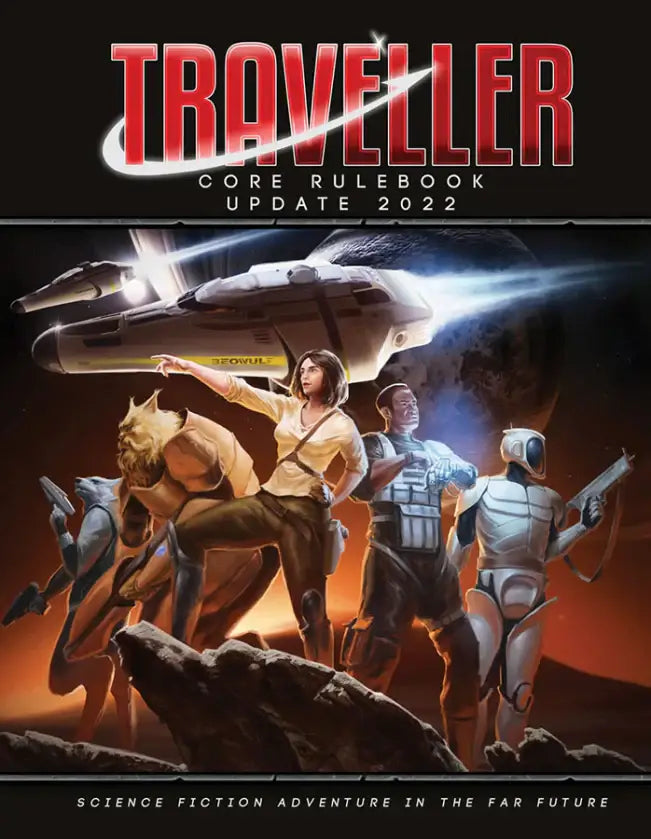 Science fiction roleplaying game core rulebook for Traveller RPG 2022 Update