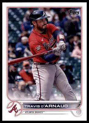 Travis d’Arnaud 2022 Topps #4 Atlanta Braves - Baseball Card Single