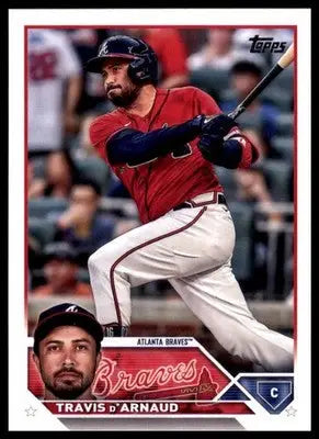 Travis d’Arnaud 2023 Topps #483 Atlanta Braves - Baseball Card Single
