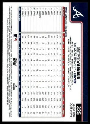 Travis d’Arnaud 2025 Topps #325 Atlanta Braves - Baseball Card Single