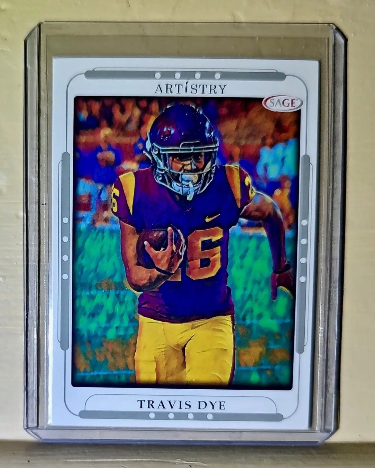 Travis Dye 2023 SAGE NFL Artistry Football #112 Card - Football Card Single