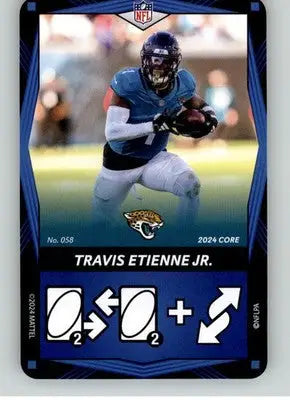 Travis Etienne Jr. - 2024 UNO Elite Core Edition - Blue - #058 - Football - Football Card Single
