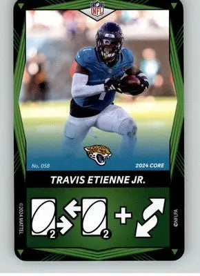 Travis Etienne Jr. - 2024 UNO Elite Core Edition - Green - #058 - Football - Football Card Single