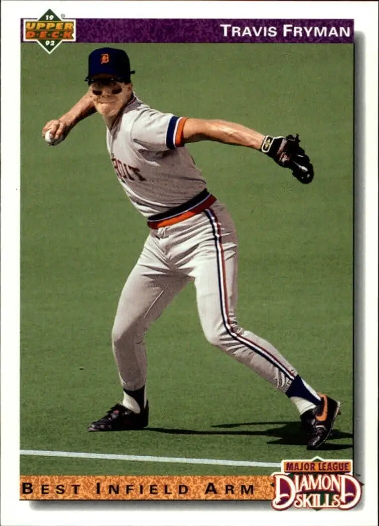 Travis Fryman 1992 Upper Deck MLB #643 DS Baseball Card Detroit Tigers - Baseball Card Single