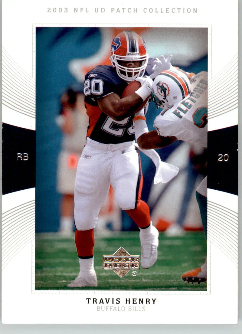 Travis Henry - 2003 UD Patch Collection - #20 - Football - Football Card Single