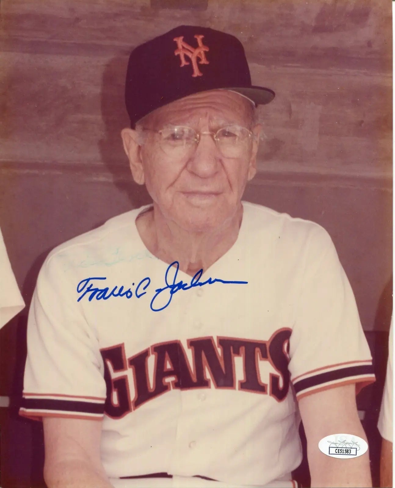 Travis Jackson Signed JSA Certified 8X10 Autographed Photo Vintage Auto - Sports Memorabilia