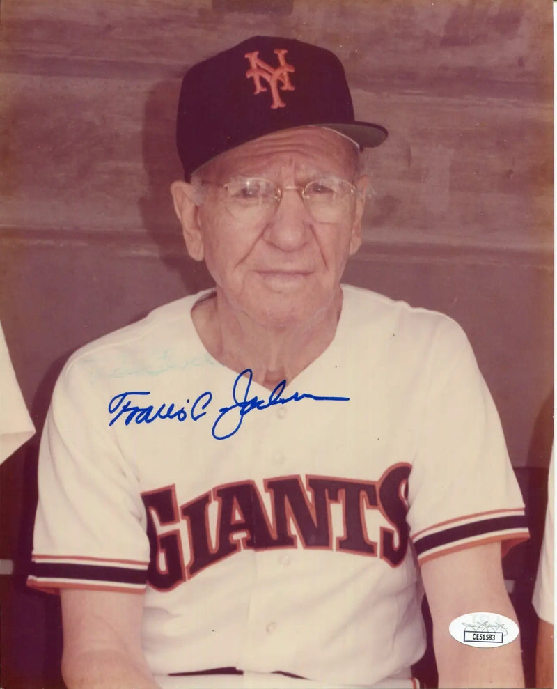 Travis Jackson Signed JSA Certified 8X10 Autographed Photo Vintage Auto - Sports Memorabilia
