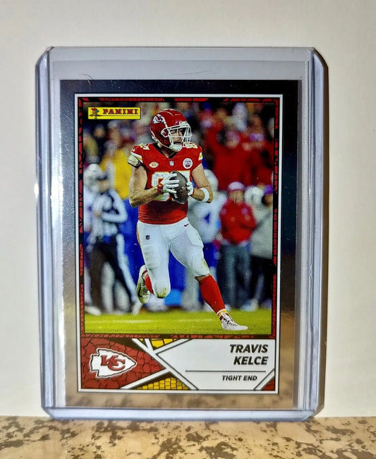 Travis Kelce 2024 Panini NFL #1 Silver Foil Sticker Card Kansas City Chiefs - Football Card Single