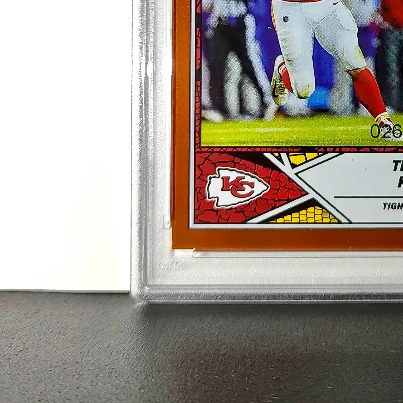 Travis Kelce 2024 Panini Sticker Collection 026/049 #1 Bronze Foil PSA 9 Mint