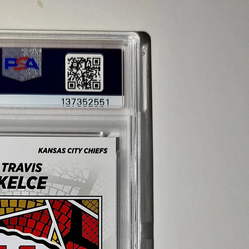 Travis Kelce 2024 Panini Sticker Collection 026/049 #1 Bronze Foil PSA 9 Mint