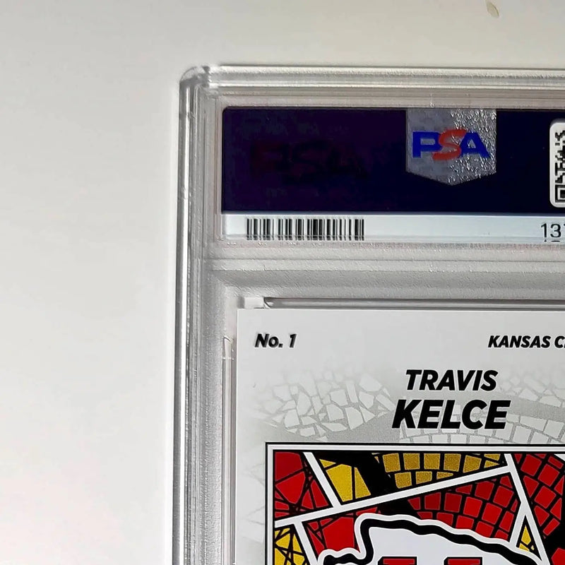 Travis Kelce 2024 Panini Sticker Collection 026/049 #1 Bronze Foil PSA 9 Mint