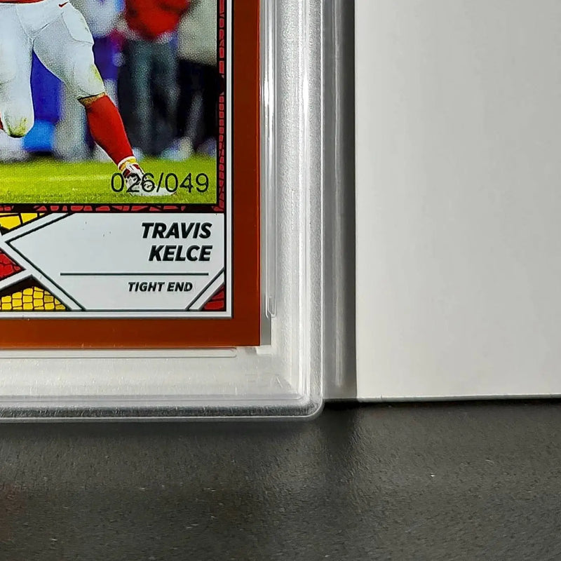 Travis Kelce 2024 Panini Sticker Collection 026/049 #1 Bronze Foil PSA 9 Mint