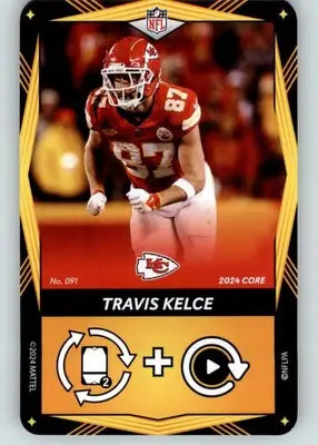 Travis Kelce - 2024 UNO Elite Core Edition - Yellow - #091 - Football - Football Card Single